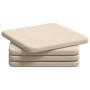 Cojines para asiento 4 pcs Beige 40 x 40 x 3 cm en Decoración | Comprar online en Foru.es