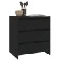 Aparador de madera contrachapada negro 70x41x75 cm de vidaXL, Aparadores - Ref: Foro24-809747, Precio: 99,46 €, Descuento: %