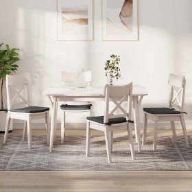 Cojines para asiento 4 pcs Gris oscuro 40 x 40 x 3 cm en Decoración | Comprar online en Foru.es