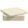 Cojines para asiento 4 pcs Crema 40 x 40 x 3 cm Tela de pana en Decoración | Comprar online en Foru.es