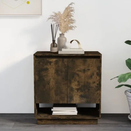 Aparador de madera de ingeniería roble ahumado 70x41x75 cm de vidaXL, Aparadores - Ref: Foro24-812990, Precio: 57,05 €, Descu...