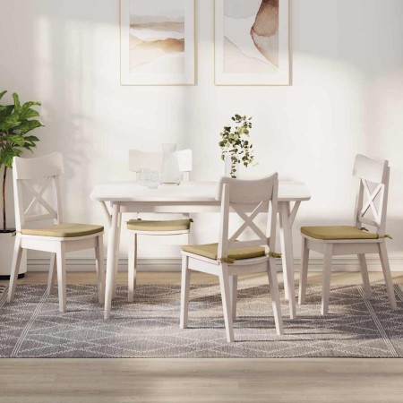 Cojines para asiento 4 pcs Verde grisáceo 40 x 40 x 3 cm en Decoración | Comprar online en Foru.es