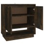 Aparador de madera de ingeniería roble ahumado 70x41x75 cm de vidaXL, Aparadores - Ref: Foro24-812990, Precio: 57,64 €, Descu...