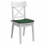 Cojines para asiento 4 pcs Verde oscuro 40 x 40 x 3 cm en Decoración | Comprar online en Foru.es