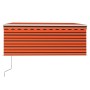 Toldo retráctil automático con persiana naranja/marrón 3,5x2,5m en Toldos | Comprar online en Foru.es