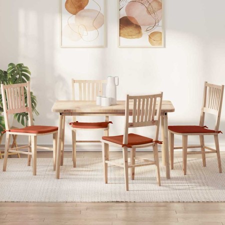 Cojines para asiento 4 pcs Rojo Naranja 40 x 40 x 3 cm en Decoración | Comprar online en Foru.es