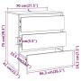 Aparador de 3 piezas madera manufacturada blanca de vidaXL, Aparadores - Ref: Foro24-3098065, Precio: 242,30 €, Descuento: %