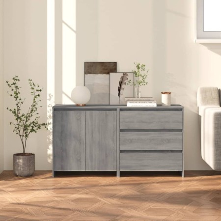 Aparador de 2 piezas madera manufacturada gris Sonoma de vidaXL, Aparadores - Ref: Foro24-3098063, Precio: 160,31 €, Descuent...