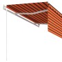 Toldo retráctil automático con persiana naranja/marrón 3,5x2,5m en Toldos | Comprar online en Foru.es