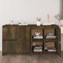 Aparadores 2 uds madera de ingeniería roble ahumado 70x41x75 cm de vidaXL, Aparadores - Ref: Foro24-3098094, Precio: 134,25 €...