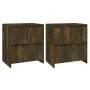Aparadores 2 uds madera de ingeniería roble ahumado 70x41x75 cm de vidaXL, Aparadores - Ref: Foro24-3098094, Precio: 134,25 €...