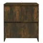 Aparadores 2 uds madera de ingeniería roble ahumado 70x41x75 cm de vidaXL, Aparadores - Ref: Foro24-3098094, Precio: 134,25 €...