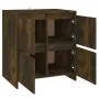 Aparadores 2 uds madera de ingeniería roble ahumado 70x41x75 cm de vidaXL, Aparadores - Ref: Foro24-3098094, Precio: 134,25 €...