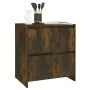 Aparadores 2 uds madera de ingeniería roble ahumado 70x41x75 cm de vidaXL, Aparadores - Ref: Foro24-3098094, Precio: 134,25 €...