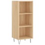 Aparador de madera de ingeniería roble Sonoma 34,5x32,5x90 cm de vidaXL, Aparadores - Ref: Foro24-828727, Precio: 44,84 €, De...