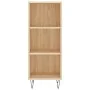 Aparador de madera de ingeniería roble Sonoma 34,5x32,5x90 cm de vidaXL, Aparadores - Ref: Foro24-828727, Precio: 44,29 €, De...