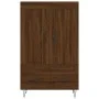 Aparador alto madera de ingeniería roble marrón 69,5x31x115 cm de vidaXL, Aparadores - Ref: Foro24-830323, Precio: 83,96 €, D...