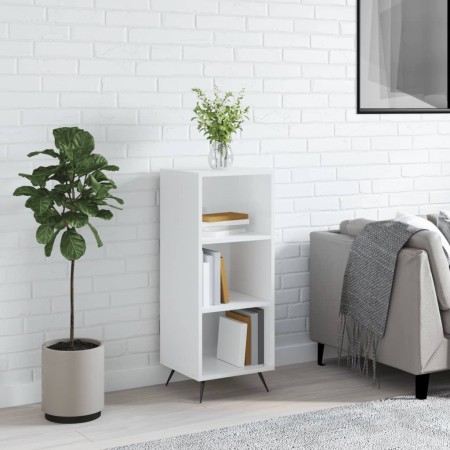 Estantería madera de ingeniería blanco brillo 34,5x32,5x90 cm de vidaXL, Aparadores - Ref: Foro24-828702, Precio: 43,92 €, De...