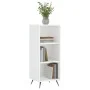 Estantería madera de ingeniería blanco brillo 34,5x32,5x90 cm de vidaXL, Aparadores - Ref: Foro24-828702, Precio: 43,41 €, De...
