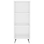Estantería madera de ingeniería blanco brillo 34,5x32,5x90 cm de vidaXL, Aparadores - Ref: Foro24-828702, Precio: 43,41 €, De...