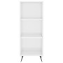 Estantería madera de ingeniería blanco brillo 34,5x32,5x90 cm de vidaXL, Aparadores - Ref: Foro24-828702, Precio: 43,92 €, De...