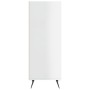 Estantería madera de ingeniería blanco brillo 34,5x32,5x90 cm de vidaXL, Aparadores - Ref: Foro24-828702, Precio: 43,92 €, De...