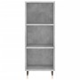 Aparador de madera de ingeniería gris hormigón 34,5x32,5x90 cm de vidaXL, Aparadores - Ref: Foro24-828712, Precio: 37,47 €, D...