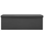 Banco con almacenaje plegable gris PVC de vidaXL, Bancos para recibidores y almacenamiento - Ref: Foro24-338799, Precio: 61,0...