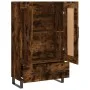 Aparador alto madera de ingeniería roble ahumado 69,5x31x115 cm de vidaXL, Aparadores - Ref: Foro24-830353, Precio: 94,21 €, ...