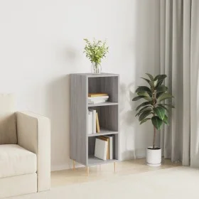 Aparador de madera de ingeniería gris Sonoma 34,5x32,5x90 cm de vidaXL, Aparadores - Ref: Foro24-828722, Precio: 46,09 €, Des...