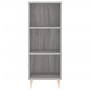 Aparador de madera de ingeniería gris Sonoma 34,5x32,5x90 cm de vidaXL, Aparadores - Ref: Foro24-828722, Precio: 46,66 €, Des...