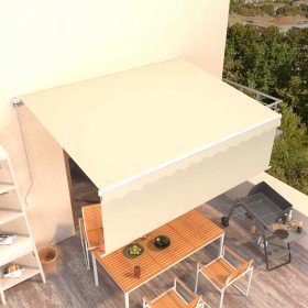 Toldo retráctil manual con persiana color crema 4x3 m en Toldos | Comprar online en Foru.es