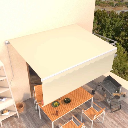 Toldo retráctil manual con persiana color crema 4x3 m en Toldos | Comprar online en Foru.es