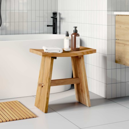 Taburete de baño Marrón 50 x 29,5 x 50,5 cm en Taburetes y sillas plegables | Comprar online en Foru.es