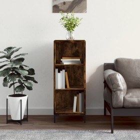 Aparador de madera de ingeniería roble ahumado 34,5x32,5x90 cm de vidaXL, Aparadores - Ref: Foro24-828737, Precio: 49,23 €, D...