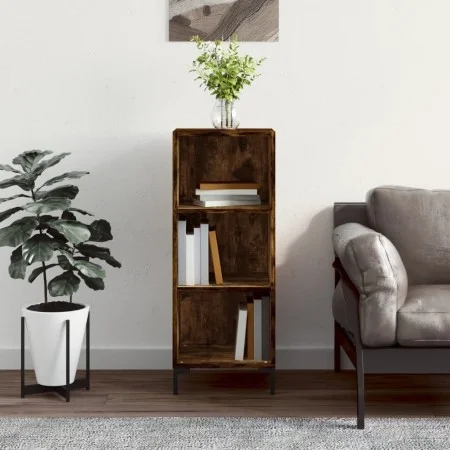 Aparador de madera de ingeniería roble ahumado 34,5x32,5x90 cm de vidaXL, Aparadores - Ref: Foro24-828737, Precio: 48,65 €, D...