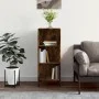 Aparador de madera de ingeniería roble ahumado 34,5x32,5x90 cm de vidaXL, Aparadores - Ref: Foro24-828737, Precio: 48,65 €, D...