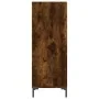 Aparador de madera de ingeniería roble ahumado 34,5x32,5x90 cm de vidaXL, Aparadores - Ref: Foro24-828737, Precio: 48,65 €, D...