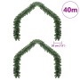 Guirnalda de Navidad 2 pcs Verde 20 m PVC en Decoración Festiva y Estacional | Comprar online en Foru.es