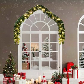 Guirnalda de Navidad con 600 LED 2 pcs Verde PVC en Decoración Festiva y Estacional | Comprar online en Foru.es