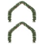 Guirnalda de Navidad con 600 LED 2 pcs Verde PVC en Decoración Festiva y Estacional | Comprar online en Foru.es