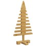 Árbol de Navidad de madera Marrón 60 cm Madera maciza de pino en Decoración Festiva y Estacional | Comprar online en Foru.es