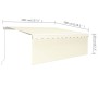 Toldo retráctil manual con persiana color crema 4x3 m en Toldos | Comprar online en Foru.es