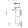 Aparador de madera de ingeniería gris Sonoma 34,5x32,5x90 cm de vidaXL, Aparadores - Ref: Foro24-828762, Precio: 52,09 €, Des...