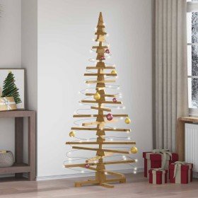 Árbol de Navidad de madera Marrón 180 cm Madera maciza de pino en Decoración Festiva y Estacional | Comprar online en Foru.es