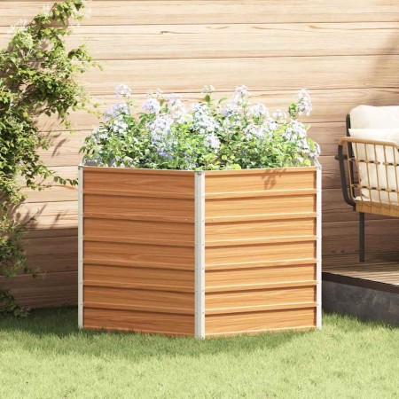 Cama de Jardín Elevada Marrón Claro 129 x 129 x 77 cm en Macetas y jardineras | Comprar online en Foru.es