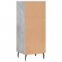 Aparador de madera de ingeniería gris hormigón 34,5x32,5x90 cm de vidaXL, Aparadores - Ref: Foro24-828752, Precio: 51,32 €, D...