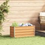 Arriate elevado Marrón Claro 100 x 40 x 45 cm Acero Galvanizado en Macetas y jardineras | Comprar online en Foru.es