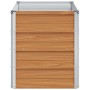 Arriate elevado Marrón Claro 100 x 40 x 45 cm Acero Galvanizado en Macetas y jardineras | Comprar online en Foru.es