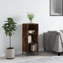 Aparador de madera de ingeniería roble ahumado 34,5x32,5x90 cm de vidaXL, Aparadores - Ref: Foro24-828745, Precio: 50,38 €, D...